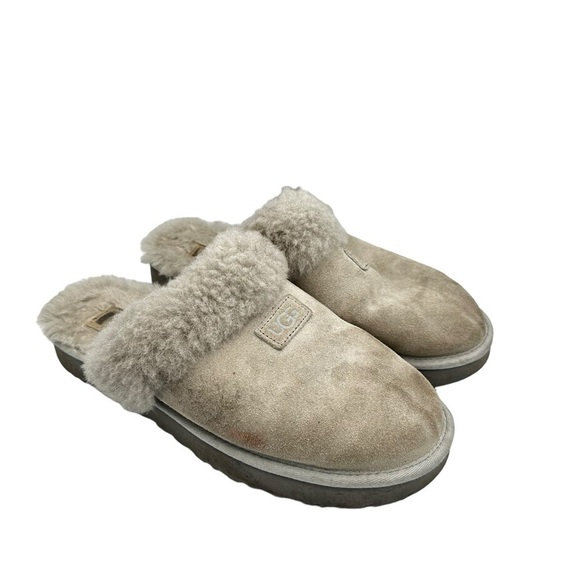 UGG genuine shearling cozy suede slipper - Picture 1 of 7